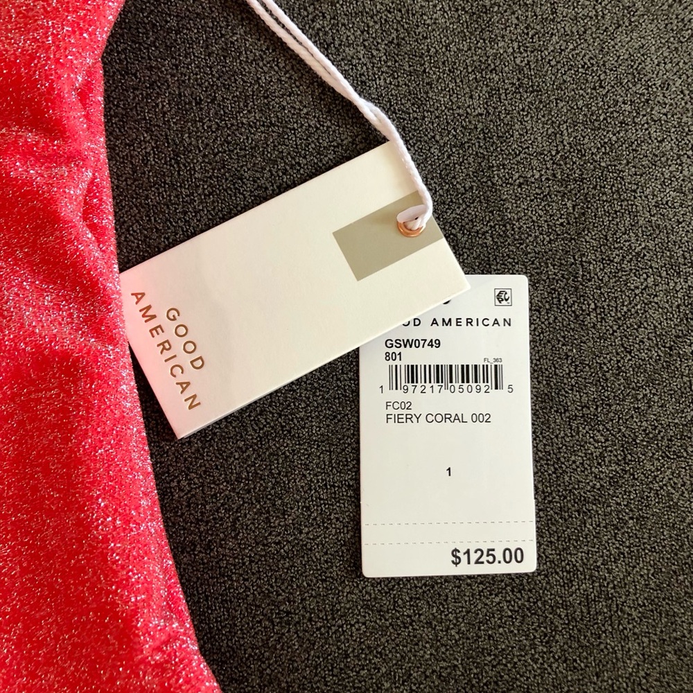 Good American Sparkle Show Off Underwire One-Piece Swimsuit 1 (fits like 2-4 US) - Picture 11 of 14